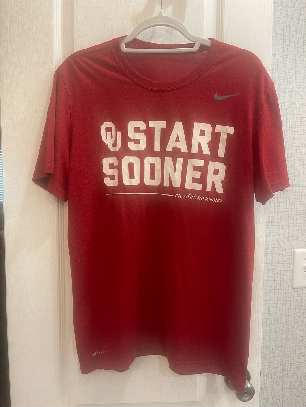 Nike Men’s Crimson 'Start Sooner' OU Short-Sleeve Tee